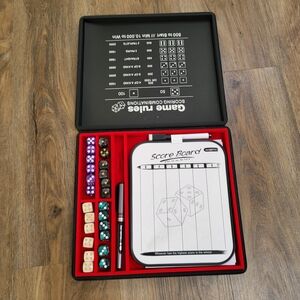 AUSIIBTO Dice Tray and Storage Case for Farkle Game